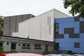 Trinity Primary school has 'crumbling concrete' in its roof. Picture: Lisa Ferguson