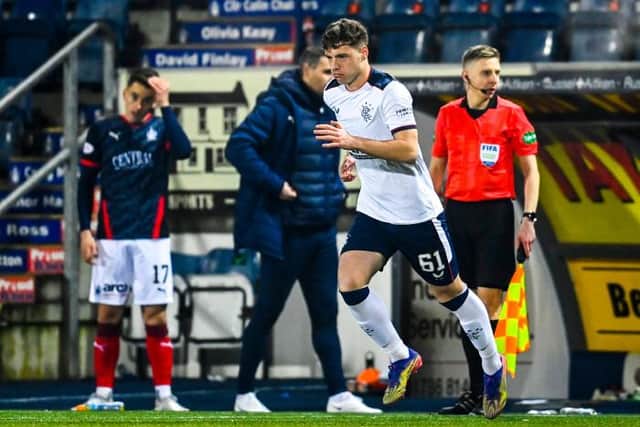 Leon King came on for his debut during the Betfred Cup match against Falkirk. (Photo by Rob Casey / SNS Group)
