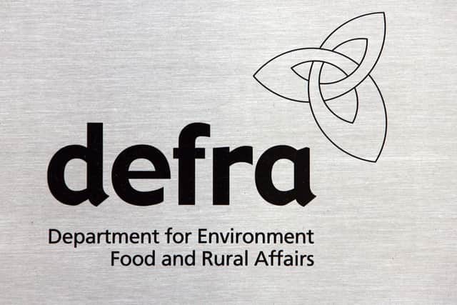The sign for the Department for Environment, Food and Rural Affairs (Defra), in central London. Picture: Johnny Green/PA Wire
