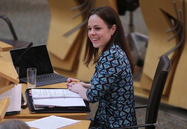 Kate Forbes, Scottish Finance Secretary, at Holyrood (Picture: Getty)