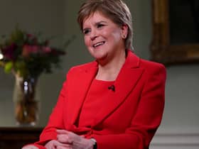Nicola Sturgeon being interviewed by Laura Kuenssberg for the BBC 1 current affairs programme, Sunday With Laura Kuenssberg. Issue date: Sunday January 22, 2023.