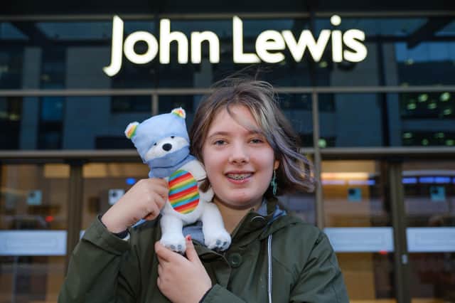 Hundreds of toy bears designed by 14-year-old Klara Hinze will arrive on the shelves of John Lewis Edinburgh this week.