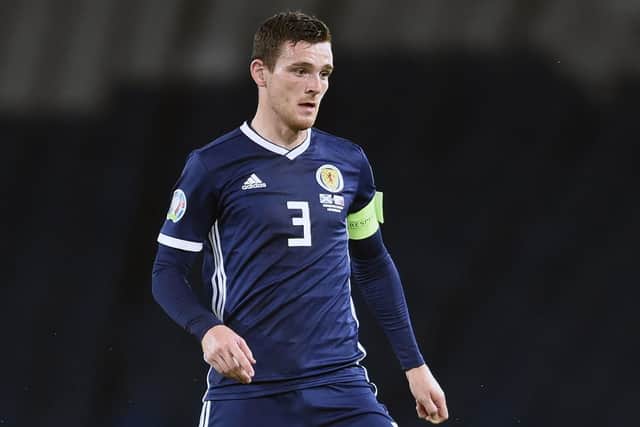 Absence has made the heart grow fonder for Scotland captain Andy Robertson after four months apart from his international team-mates. (Ian Rutherford/PA Wire)