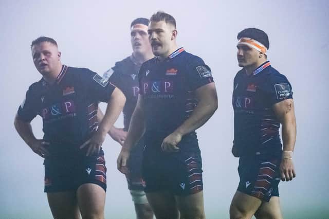 Edinburgh beat Cardiff Blues at a misty Murrayfield on Monday night. Picture: Ross Parker/SNS