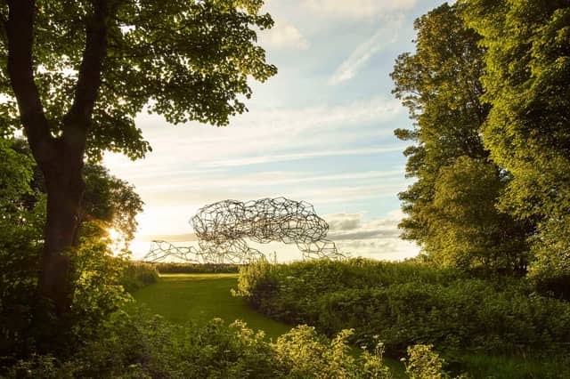 More than 30 permanent works of art, including Antony Gomley's Firmament, can be found at Jupiter Artland.