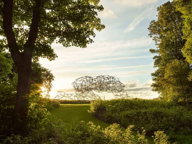 More than 30 permanent works of art, including Antony Gomley's Firmament, can be found at Jupiter Artland.