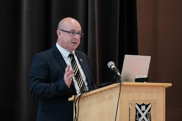 Dunoon Grammar head David Mitchell, himself a former pupil and one-time head boy, says young people need to know they have worth and respect. Picture: Ronnie Cairns