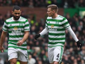 Celtic's Cameron Carter-Vickers (L) and Carl Starfelt are the club's "unsung heroes" this season according to team-mate Greg Taylor. (Photo by Craig Foy / SNS Group)