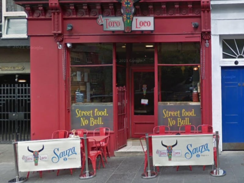 El Toro Loco in the Grassmarket is a perfect “small spot for quick Mexican fix” say Google reviewers. Offering some of the best Mexican street food the Capital to offer, this looks like a place to visit for Mexican food lovers.