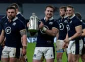 Scotland will defend the Calcutta Cup on Saturday.
