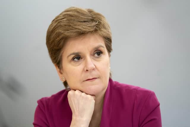 First Minister Nicola Sturgeon.  (Photo by Jane Barlow - WPA Pool/Getty Images).