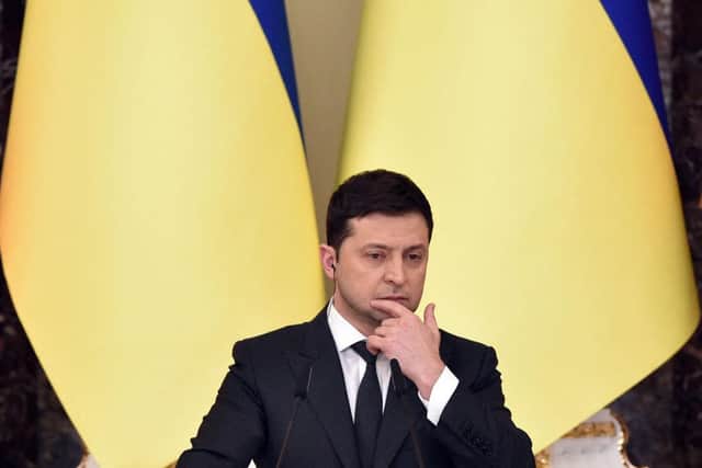 Ukrainian President Volodymyr Zelensky said his country's armed forces are successfully fighting back against Russian troops.