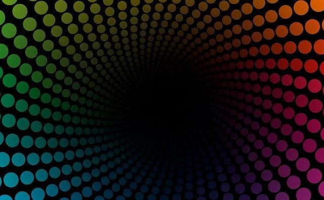When you stare into the centre of this image, the black part appears to take over and start moving! When we focus on things within the centre of our vision, things around that point in our peripheral vision appear to vanish, of course they don’t really vanish, it’s just an illusion.