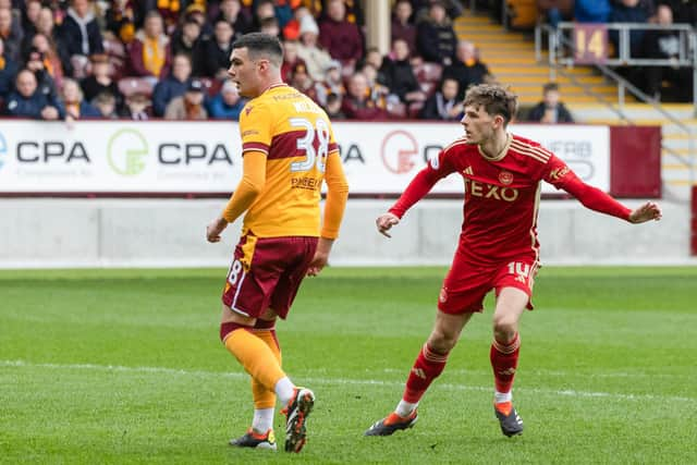 Leighton Clarkson scored a priceless goal for Aberdeen away at Motherwell.