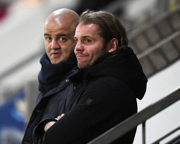 Hearts manager Robbie Neilson and sporting director Joe Savage are set for a busy summer.  (Photo by Ross MacDonald / SNS Group)