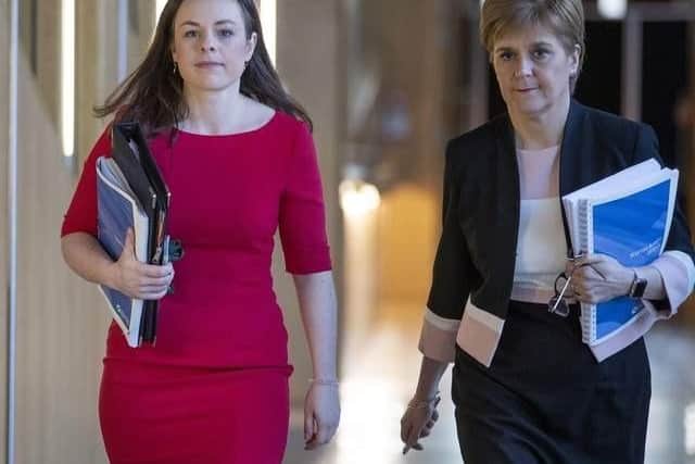 Finance secretary Kate Forbes and First Minister Nicola Sturgeon. Picture: PA