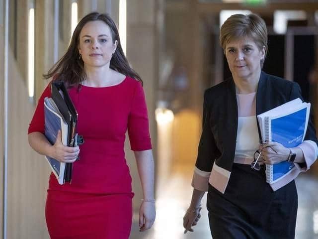 Finance secretary Kate Forbes and First Minister Nicola Sturgeon. Picture: PA