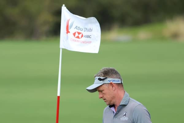 Luke Donald likened Yas Links to Kingsbarns after settting a hot pace in the Abu Dhabi HSBC Championship. Picture: Warren Little/Getty Images.