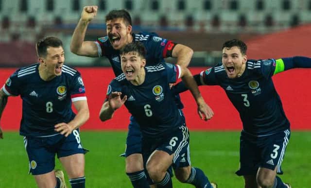 Ryan Jack was part of the Scotland team which won, on penalties, in Red Star Stadium in November 2020. (Photo by Nikola Krstic / SNS Group)