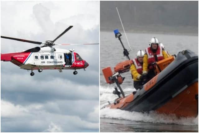 Coastguard helicopters, RNLI lifeboats, fishing boats and a Royal Navy warship searched the area after responding to an HM Coastguard Mayday.
