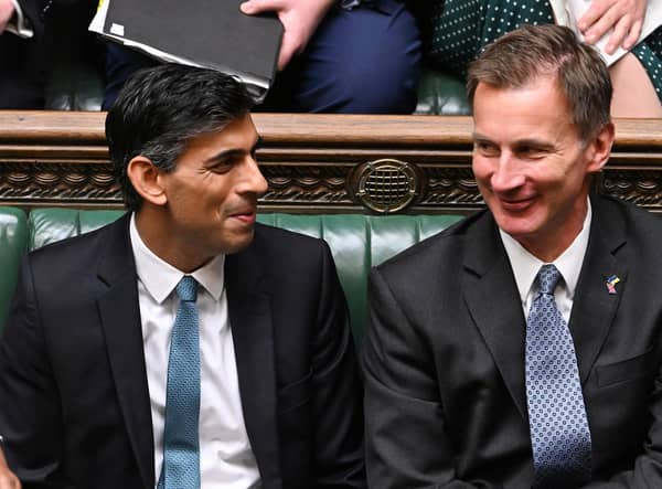 Prime Minister Rishi Sunak (left) and Chancellor of the Exchequer Jeremy Hunt during Prime Minister's Questions in the House of Commons, London.
