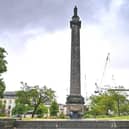 The controversial statue of Dundas sits on a tall column in St Andrew Square