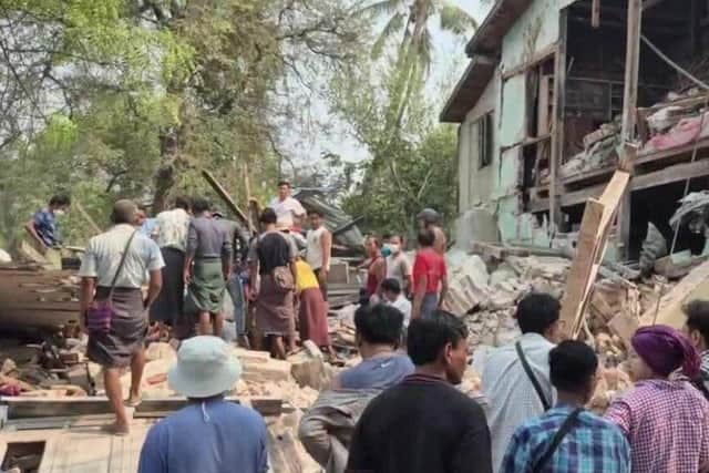 Communities were devastated by the 7.7 magnitude earthquake.