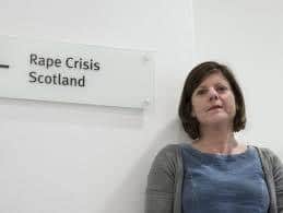 Sandy Brindley of Rape Crisis Scotland praised survivors while criticising Police Scotland's handling of rape allegations.