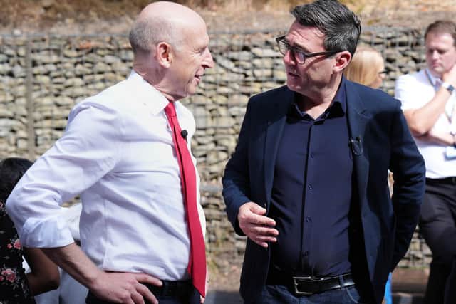 Chancellor John Healey (left), with Prime Minister Andy Burnham.