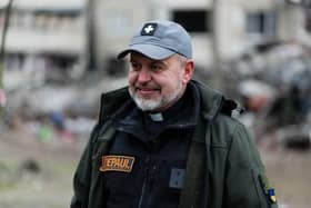 Father Vitaliy, head of charity Depaul Ukraine.