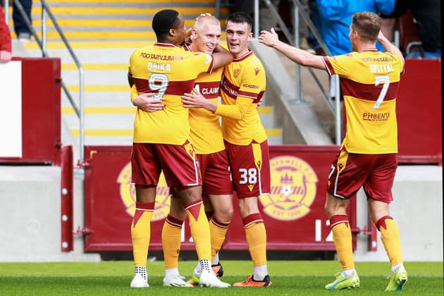 Motherwell's Mika Biereth scored on his debut as the Steelmen overcame Hibs.