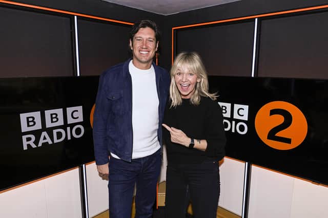 BBC handout photo of Vernon Kaye on the Zoe Ball Breakfast Show on BBC Radio 2. TV presenter Kaye, 48, will replace veteran broadcaster Ken Bruce on his BBC Radio 2 mid-morning weekday show. Picture date: Monday February 27, 2023.