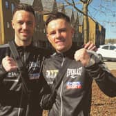 Vegas bound: Josh Taylor, left, is bidding to become the first British boxer to become undisputed world champion in the four-belt era and will have new European champions Lee McGregor in his camp in Las Vegas.