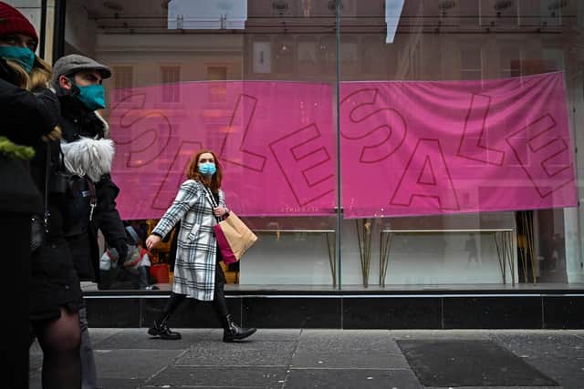 Scottish footfall in May decreased by 16.4 per cent compared with 2019 levels (file image). Picture: Jeff J Mitchell/Getty Images.