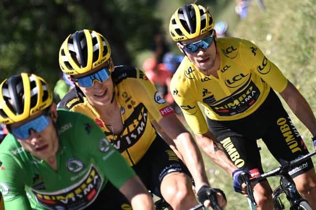 Slovenia's Primoz Roglic (R) is the bookies' favourite heading into the race (Photo: ANNE-CHRISTINE POUJOULAT/AFP via Getty Images)