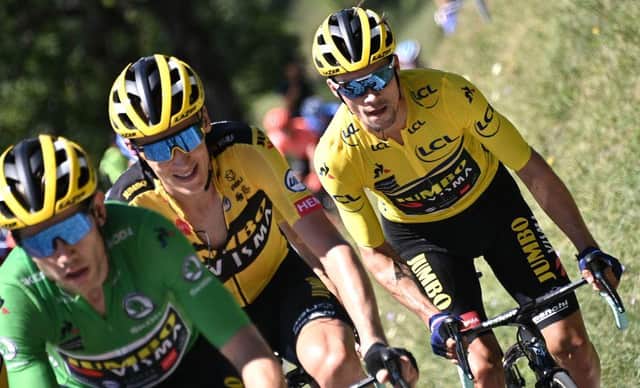 Slovenia's Primoz Roglic (R) is the bookies' favourite heading into the race (Photo: ANNE-CHRISTINE POUJOULAT/AFP via Getty Images)