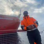 Dumbarton-born sailor Scott Thornton will spend the festive period close to the South Pole as part of a research mission to support UK scientists studying climate change, aboard the new exploration ship RRS Sir David Attenborough on its maiden voyage to Antarctica