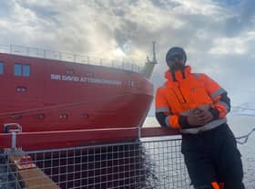 Dumbarton-born sailor Scott Thornton will spend the festive period close to the South Pole as part of a research mission to support UK scientists studying climate change, aboard the new exploration ship RRS Sir David Attenborough on its maiden voyage to Antarctica