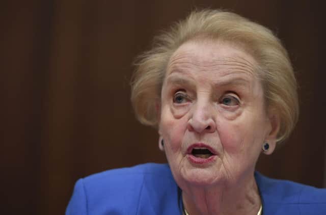 The late Madeleine Albright argued that progress will only be achieved if women help one another (Picture: Mandel Ngan/AFP via Getty Images)