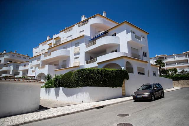 Picture shows the house in Lagos, Portugal, where the three-year-old British girl Madeleine McCann disappeared in 2007. Picture: Getty