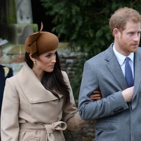 Harry, the Duke of Sussex, with wife Meghan. Picture: PA