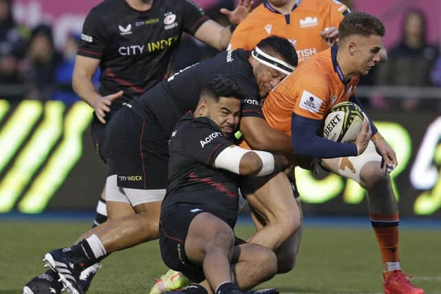 Edinburgh Rugby's Heineken Champions Cup match against Saracens at StoneX Stadium will be live on ITV. (Photo by Henry Browne/Getty Images)