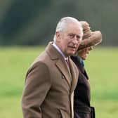 King Charles III and Queen Camilla arriving to attend a Sunday church service at St Mary Magdalene Church in Sandringham, Norfolk. Picture: Joe Giddens/PA Wire