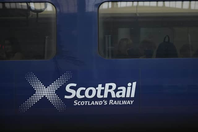 ScotRail peak hour travel is still 40 per cent below pre-pandemic levels. Picture: John Devlin