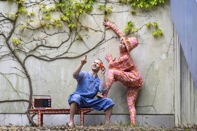 Company members from The Last Forecast, by Bridie Gane and Catherine Wheels, take to the roof of Dance Base, the home of dance at the Edinburgh Festival Fringe. Picture by Ian Georgeson