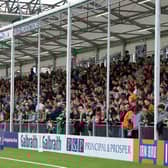 More than 6,500 fans turned up for the first match at Edinburgh Rugby Stadium. Picture: Ross Parker/SNS