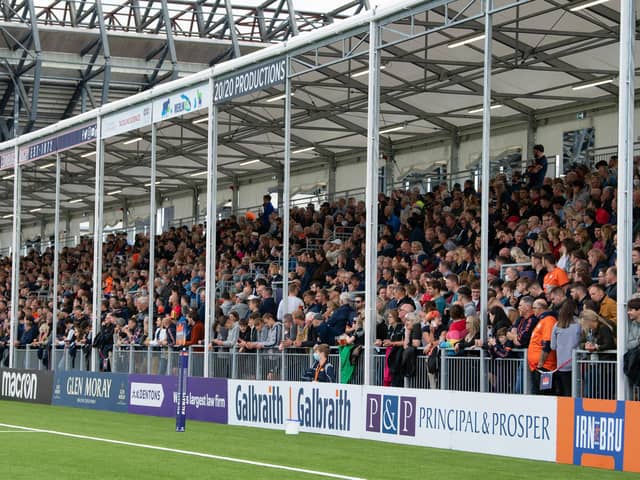 More than 6,500 fans turned up for the first match at Edinburgh Rugby Stadium. Picture: Ross Parker/SNS