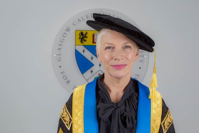 Annie Lennox has been the Chancellor of Glasgow Caledonian University since 2018.