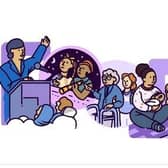 The Google Doodle today pays tribute to women around the world on International Women's Day