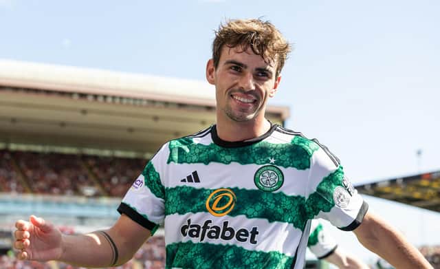 Celtic's Matt O'Riley insists he won't look at any team the club draw in the Champions League as "big dogs" in believing that the Scottish champions can bare their teeth against any opponent. (Photo by Craig Foy / SNS Group)